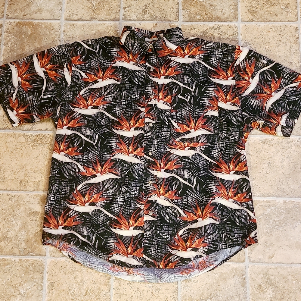 Bird of Paradise Print Hawaiian Shirt All Over Print